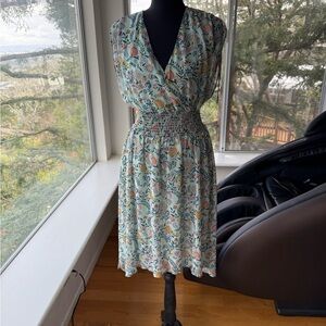 BCBGeneration Floral Print Midi Dress, XS